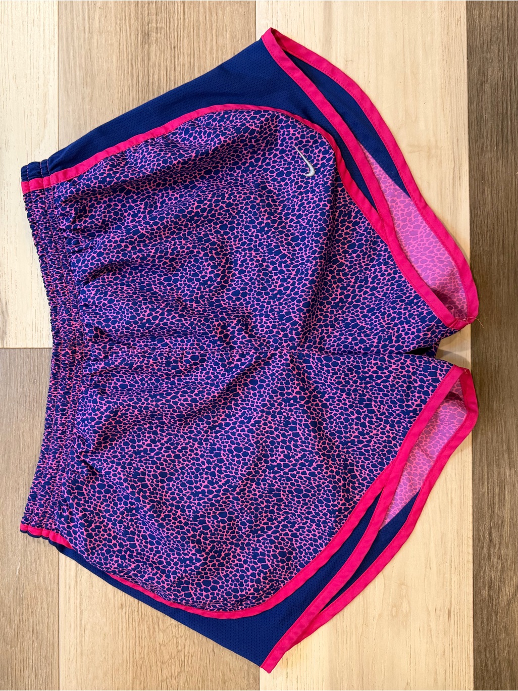 Nike Pink  Purple Printed Running Shorts